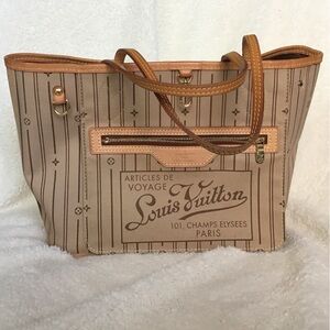 Louis Vuitton Tan Striped Women's Bag